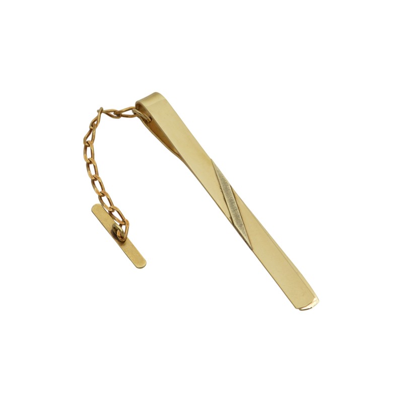 K14 gold two-tone tie plate GR1009