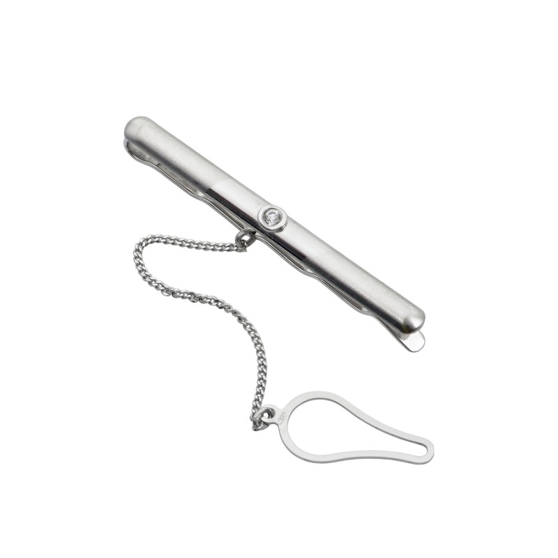 K14 white gold necktie GR1008
