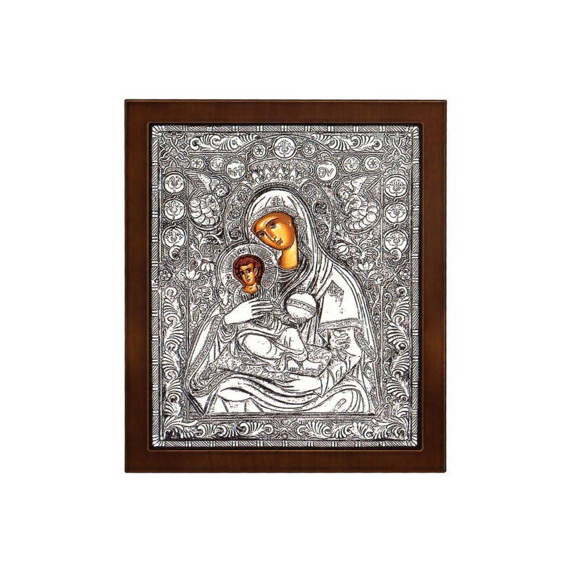 Orthodox Silver Byzantine Icon Glykasmos ton Aggelon