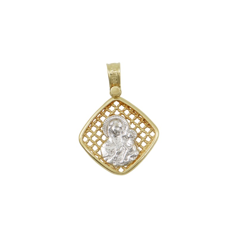 14K Gold Constantine Orthodox Amulet PF1043