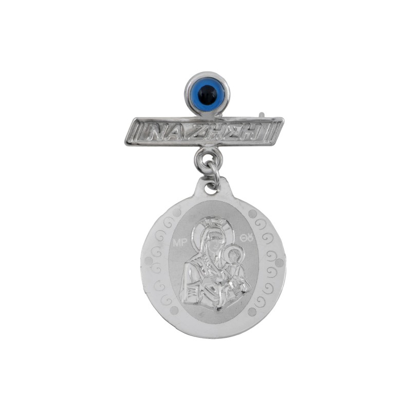  K9 Gold Orthodox Constantine Baby pin Amulet PF1098
