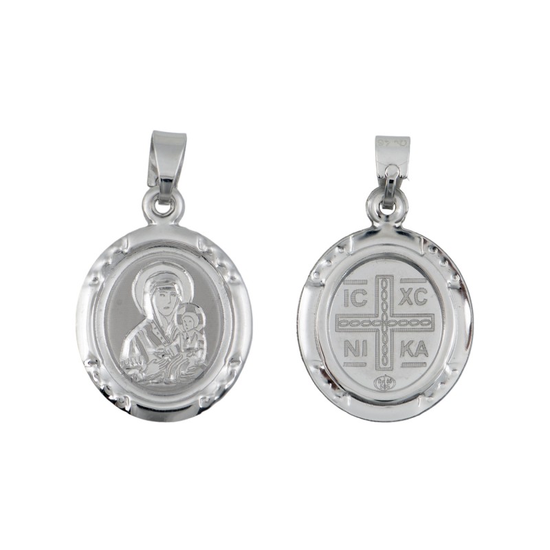 14K Gold Constantine Orthodox Double Sided Amulet PF1047