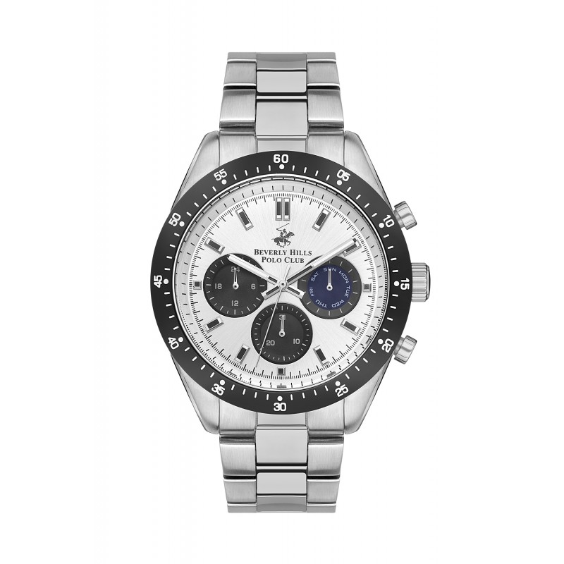 Ατσάλινο ανδρικό ρολόι Beverly Hills Polo Club BP3358X.330