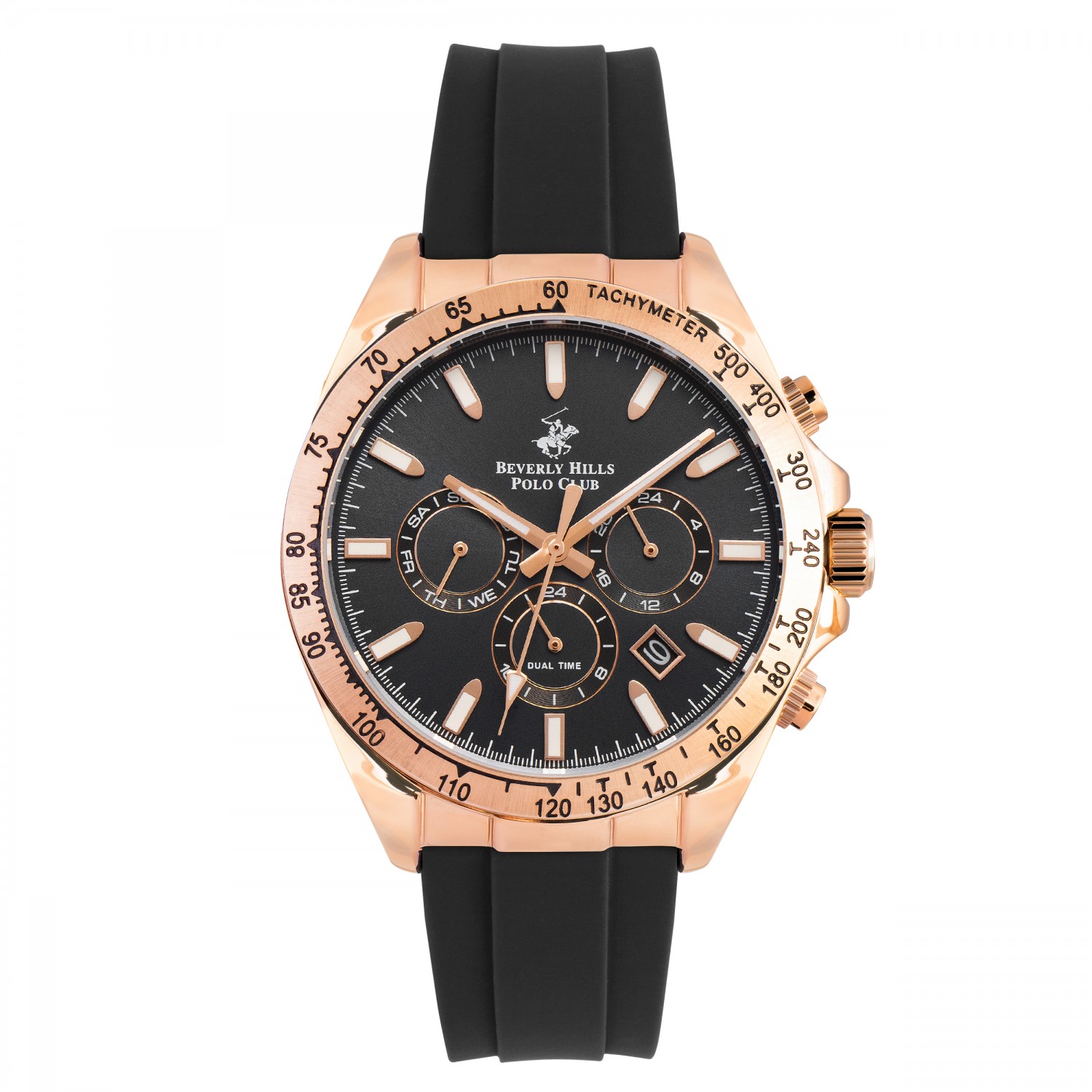 Ατσάλινο ανδρικό ρολόι Beverly Hills Polo Club BP3010X.451