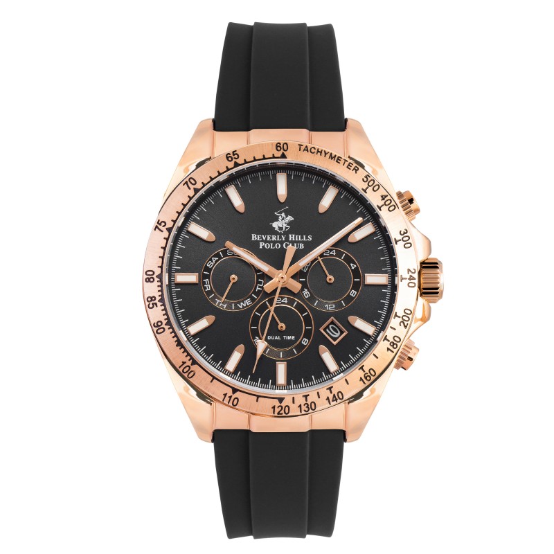 Ατσάλινο ανδρικό ρολόι Beverly Hills Polo Club BP3010X.451
