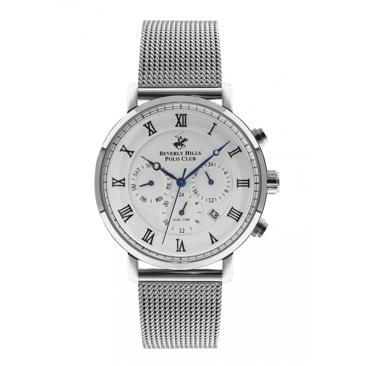 Ατσάλινο ανδρικό ρολόι Beverly Hills Polo Club BP3020X.330