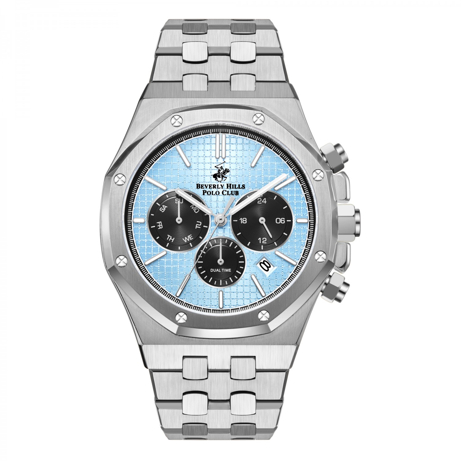 Ατσάλινο ανδρικό ρολόι Beverly Hills Polo Club BP3051X.300