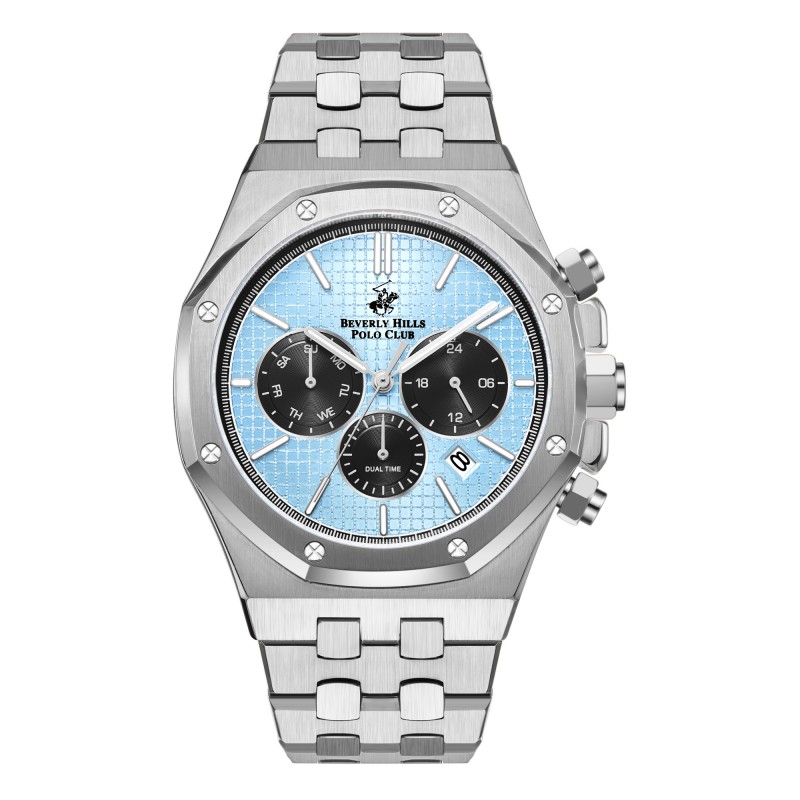 Ατσάλινο ανδρικό ρολόι Beverly Hills Polo Club BP3051X.300