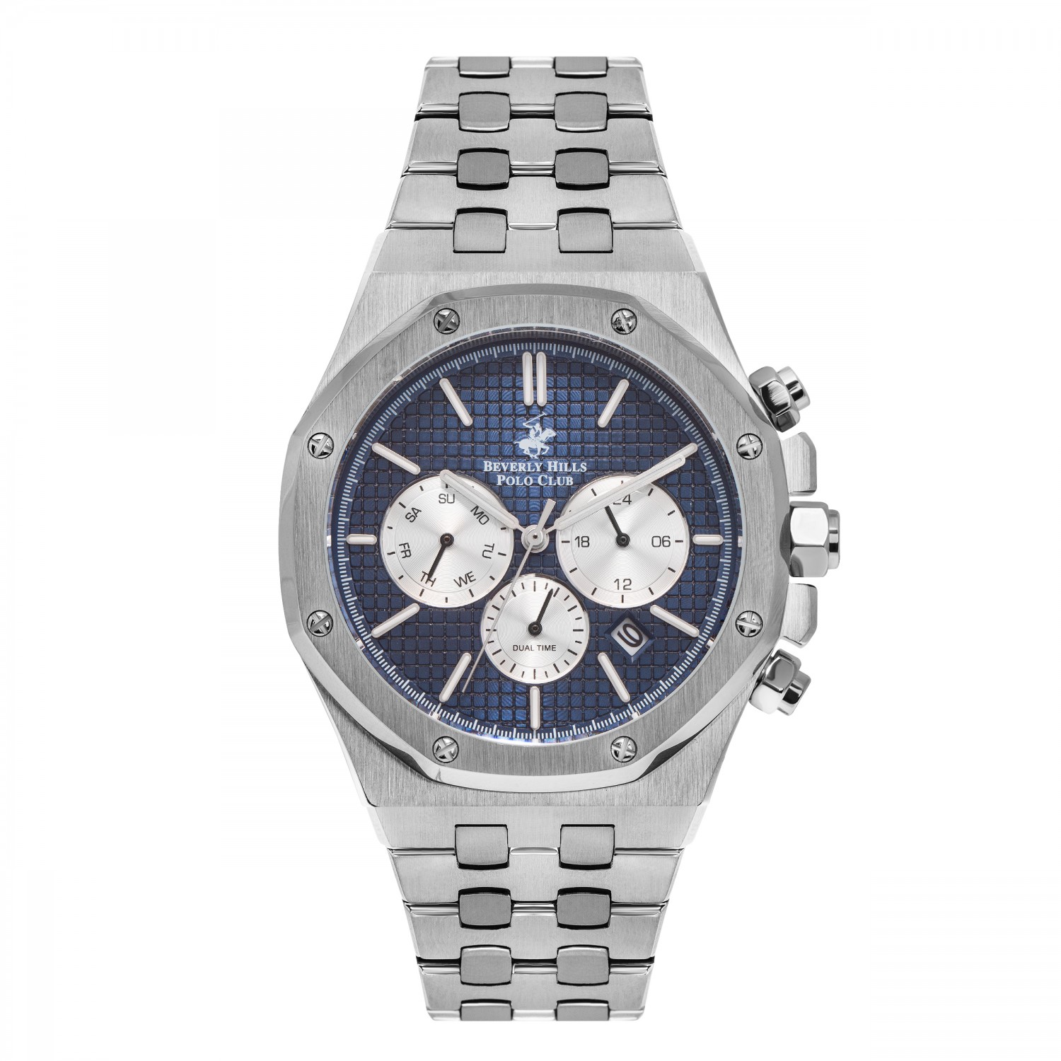 Ατσάλινο ανδρικό ρολόι Beverly Hills Polo Club BP3051X.390