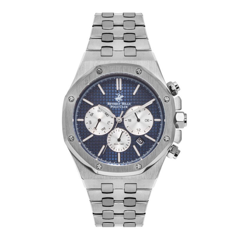 Ατσάλινο ανδρικό ρολόι Beverly Hills Polo Club BP3051X.390