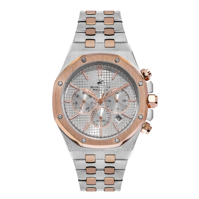 Ατσάλινο ανδρικό ρολόι Beverly Hills Polo Club BP3051X.530