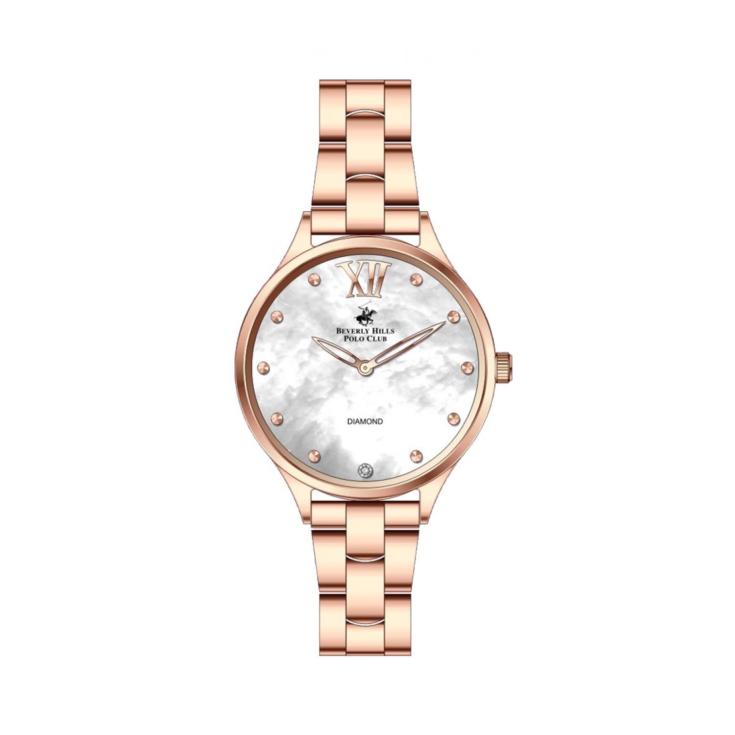 Ατσάλινο γυναικείο ρολόι Beverly Hills Polo Club BP3098C.420