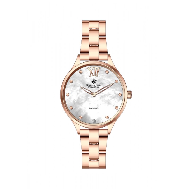 Ατσάλινο γυναικείο ρολόι Beverly Hills Polo Club BP3098C.420