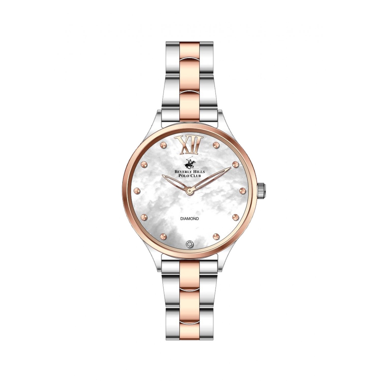 Ατσάλινο γυναικείο ρολόι Beverly Hills Polo Club BP3098C.520