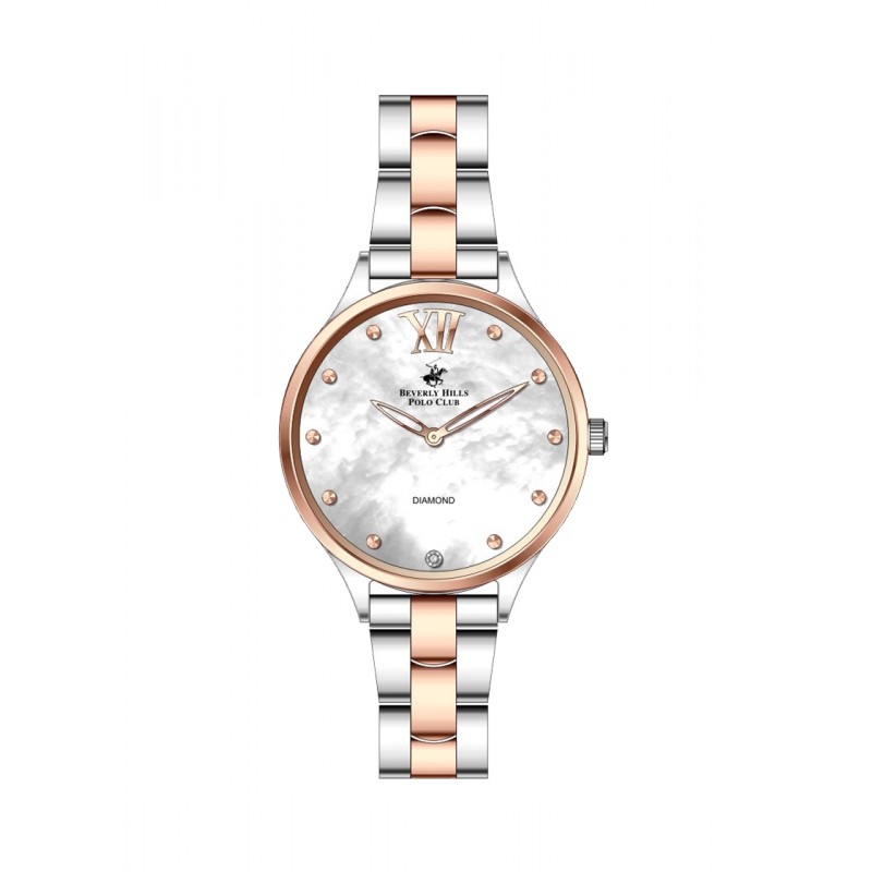 Ατσάλινο γυναικείο ρολόι Beverly Hills Polo Club BP3098C.520