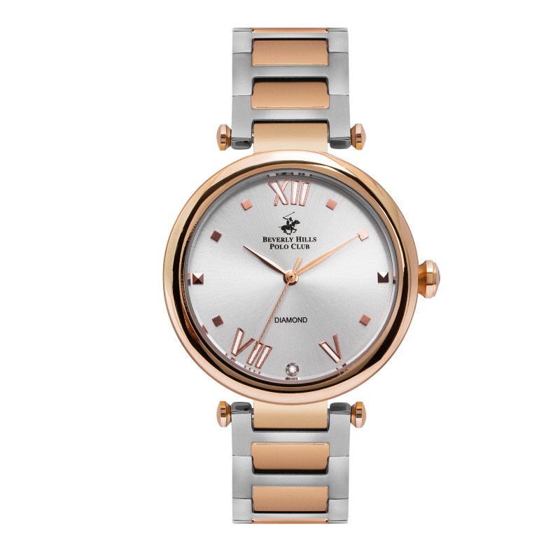 Ατσάλινο γυναικείο ρολόι Beverly Hills Polo Club BP3100X.520