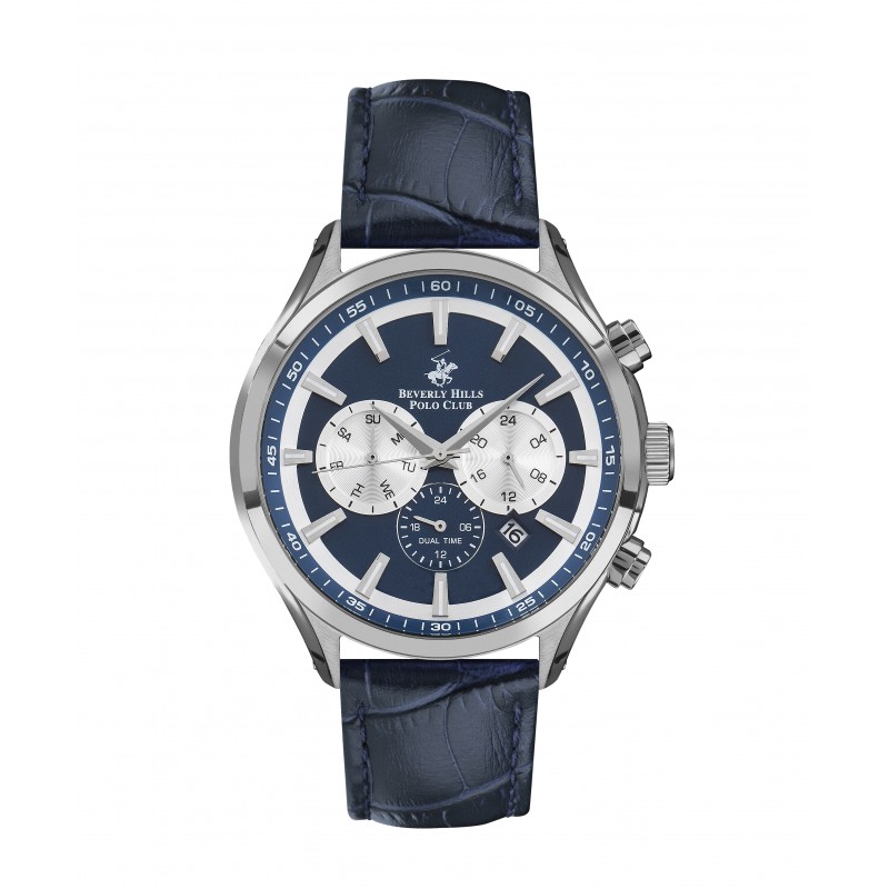 Ατσάλινο ανδρικό ρολόι Beverly Hills Polo Club BP3112X.399