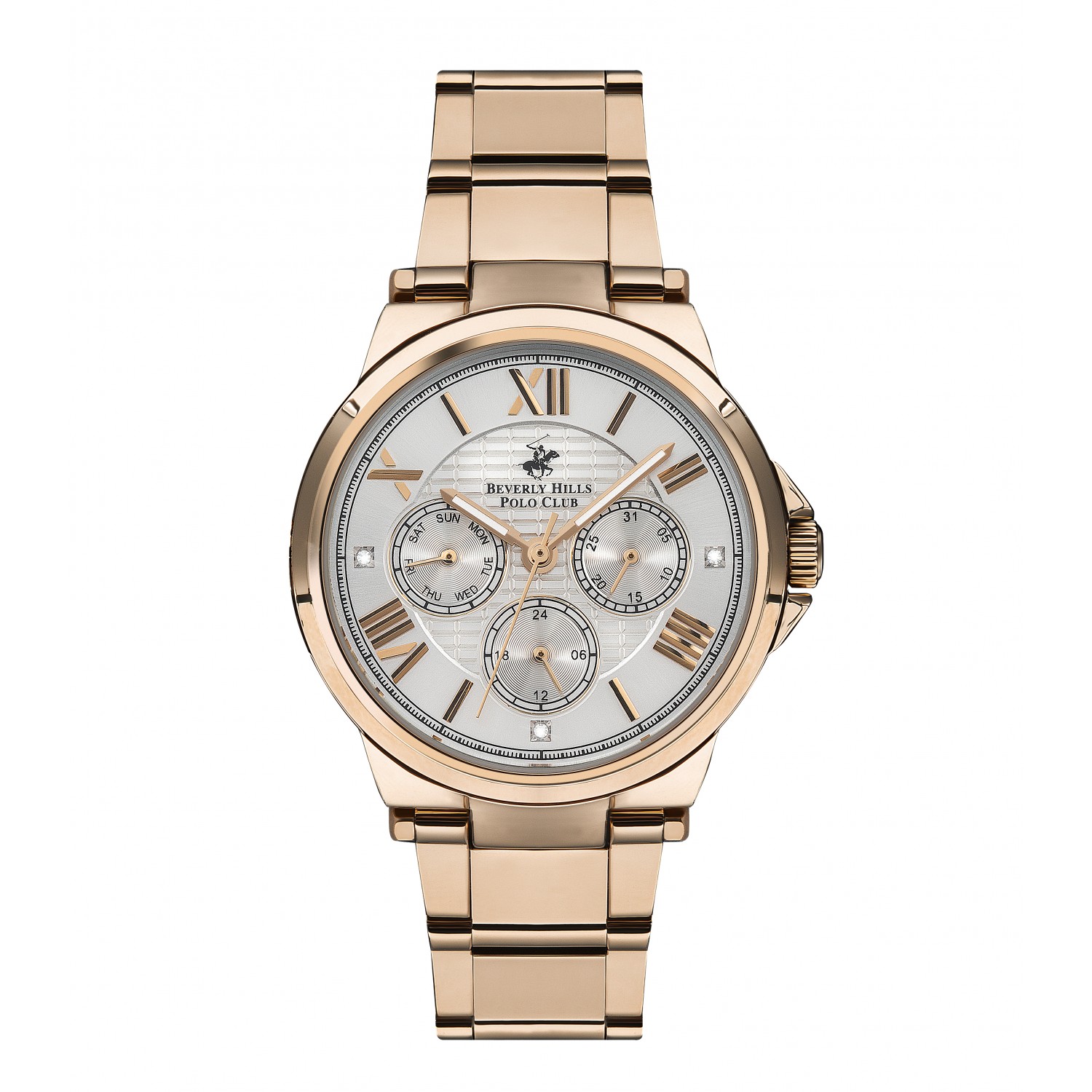 Ατσάλινο γυναικείο ρολόι Beverly Hills Polo Club BP3124C.430