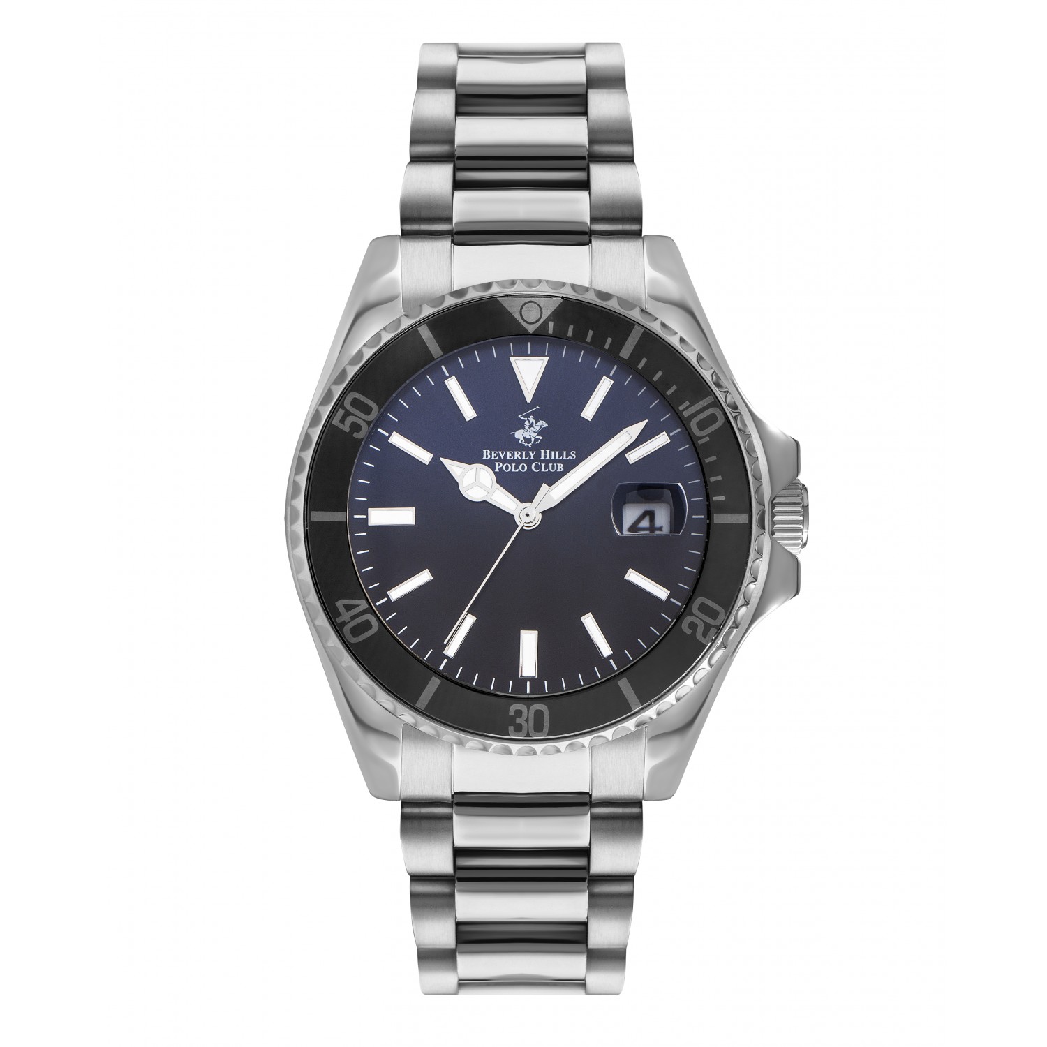 Ατσάλινο ανδρικό ρολόι Beverly Hills Polo Club BP3125X.390