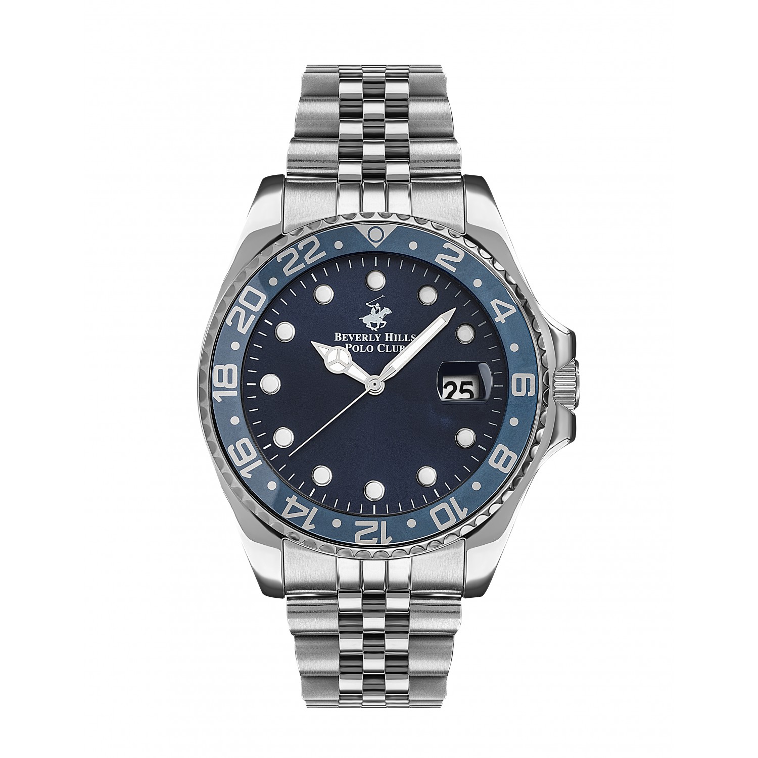Ατσάλινο ανδρικό ρολόι Beverly Hills Polo Club BP3126X.390