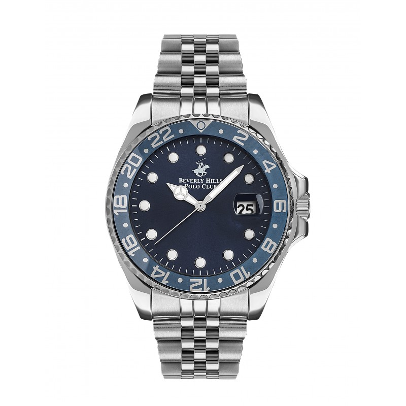 Ατσάλινο ανδρικό ρολόι Beverly Hills Polo Club BP3126X.390