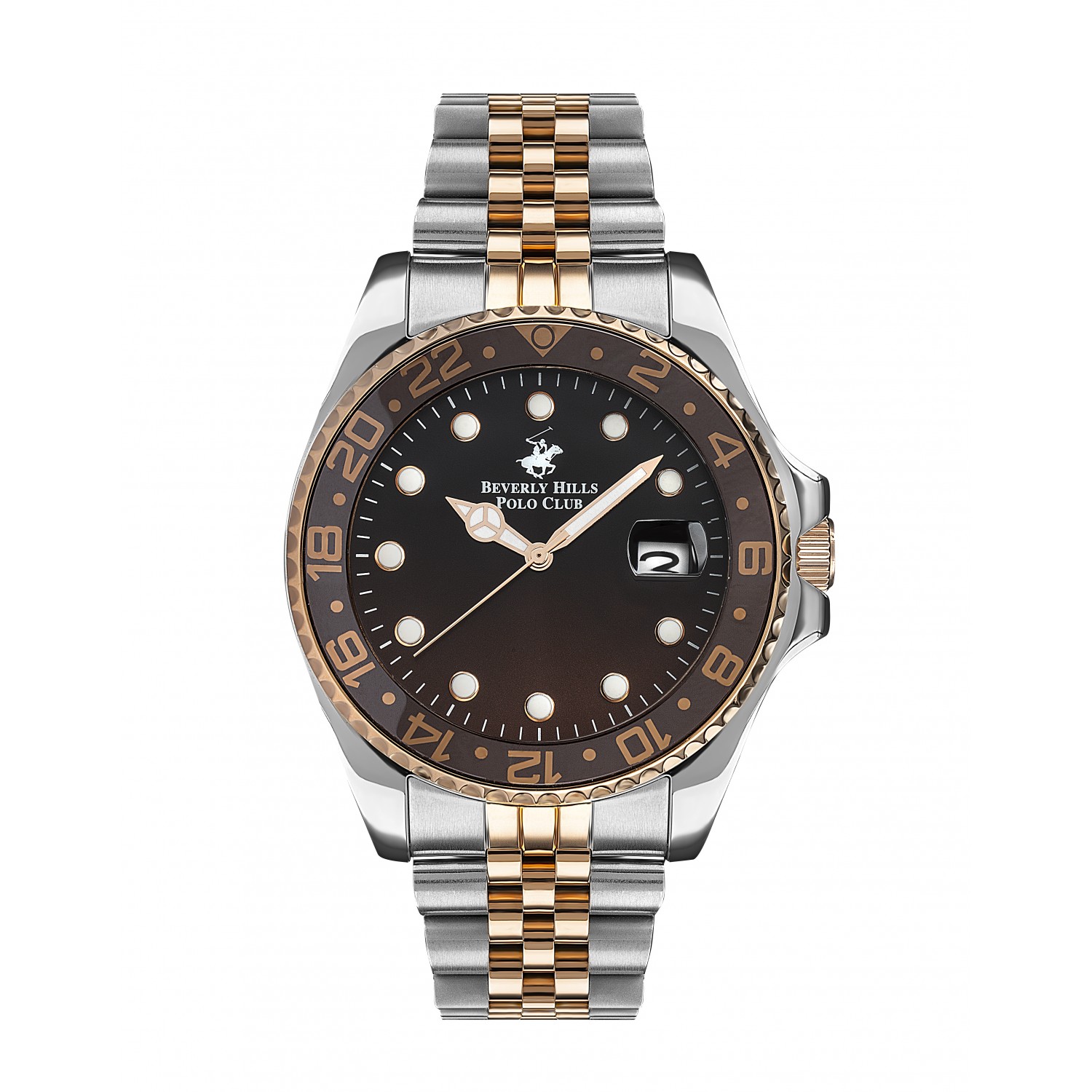 Ατσάλινο ανδρικό ρολόι Beverly Hills Polo Club BP3126X.540