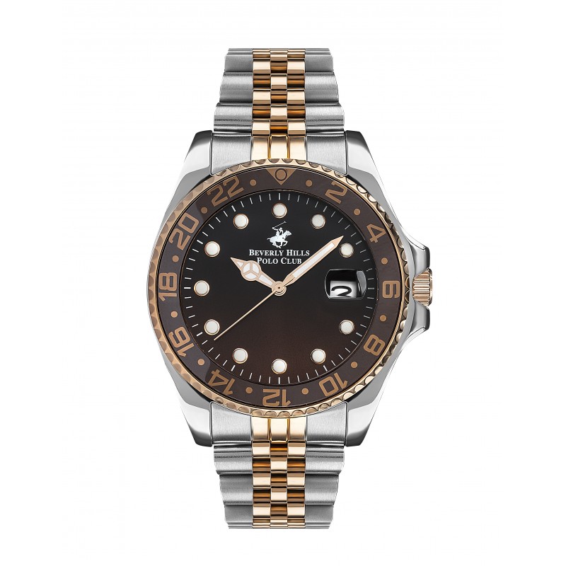 Ατσάλινο ανδρικό ρολόι Beverly Hills Polo Club BP3126X.540