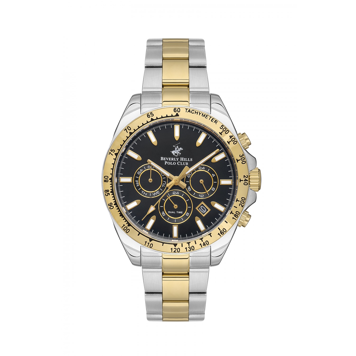 Ατσάλινο ανδρικό ρολόι Beverly Hills Polo Club BP3127X.250