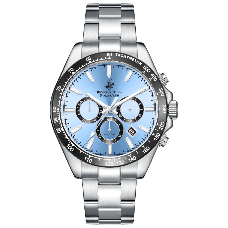 Ατσάλινο ανδρικό ρολόι Beverly Hills Polo Club BP3127X.300