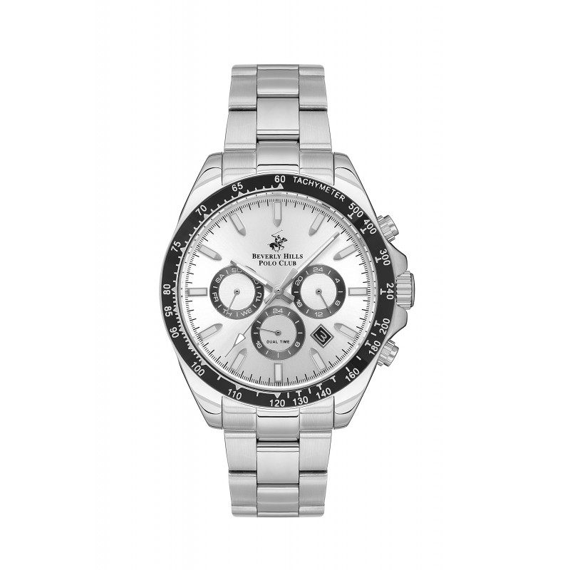 Ατσάλινο ανδρικό ρολόι Beverly Hills Polo Club BP3127X.330