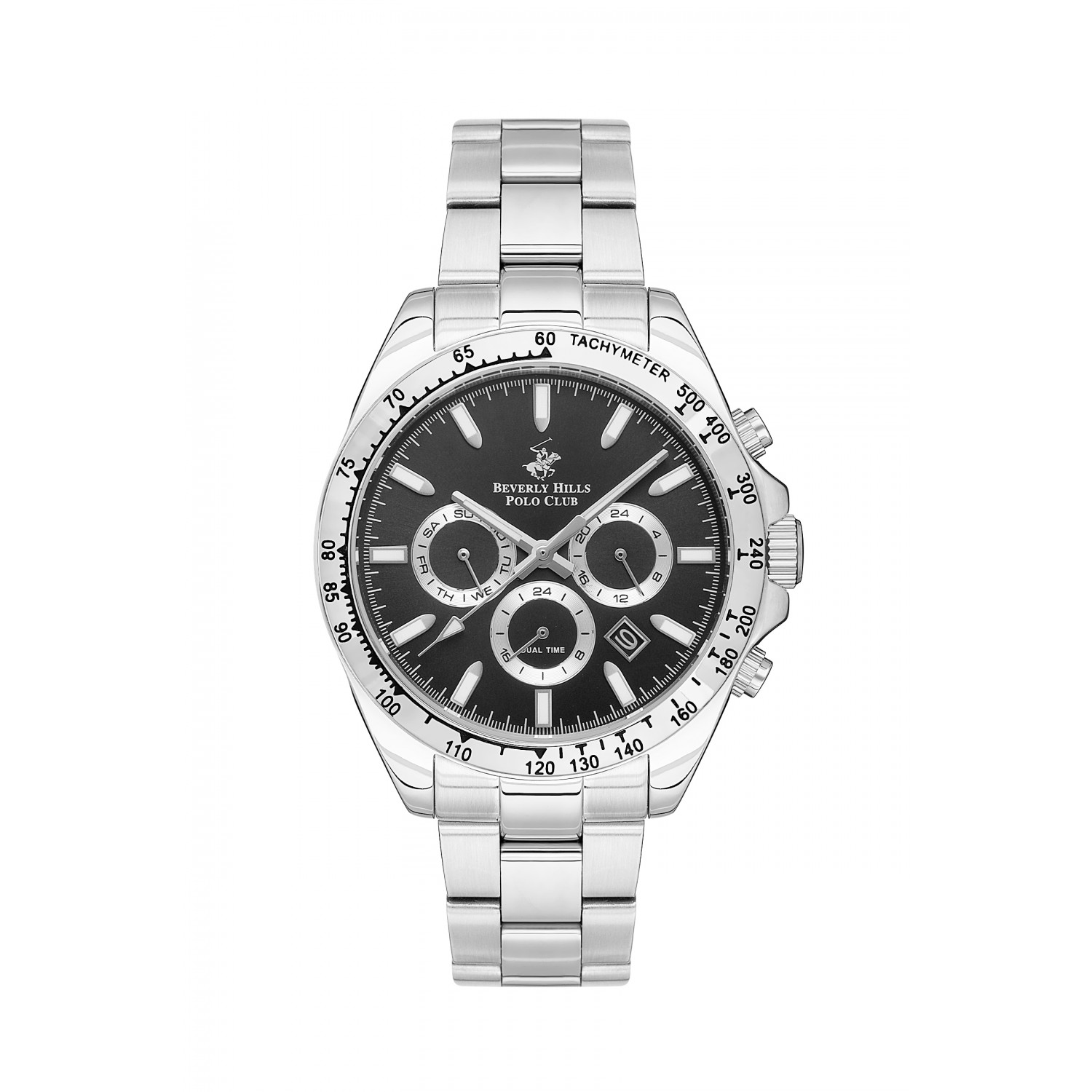 Ατσάλινο ανδρικό ρολόι Beverly Hills Polo Club BP3127X.350