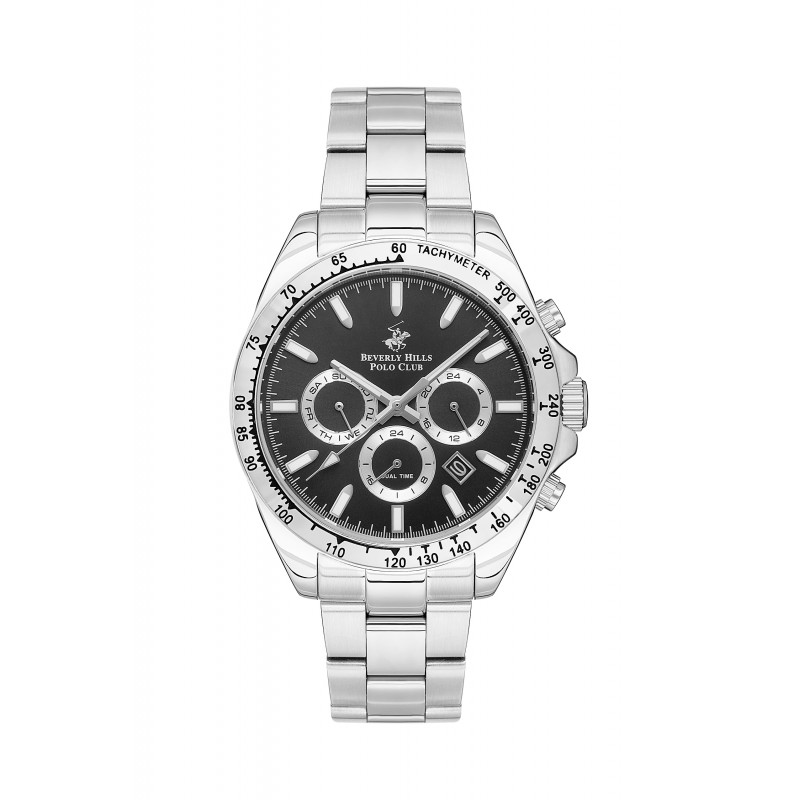 Ατσάλινο ανδρικό ρολόι Beverly Hills Polo Club BP3127X.350