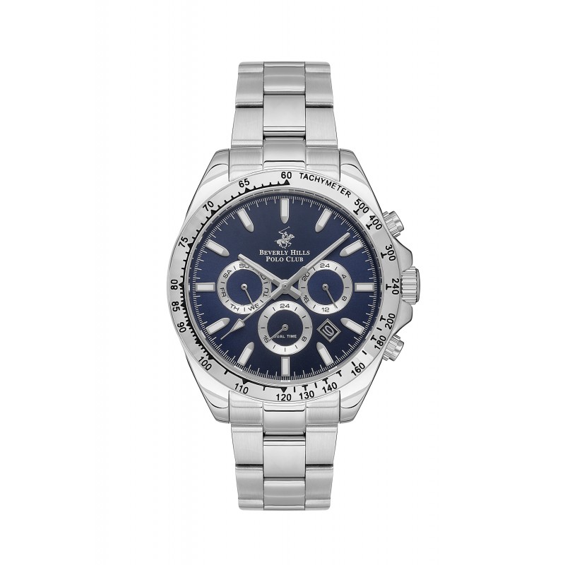 Ατσάλινο ανδρικό ρολόι Beverly Hills Polo Club BP3127X.390