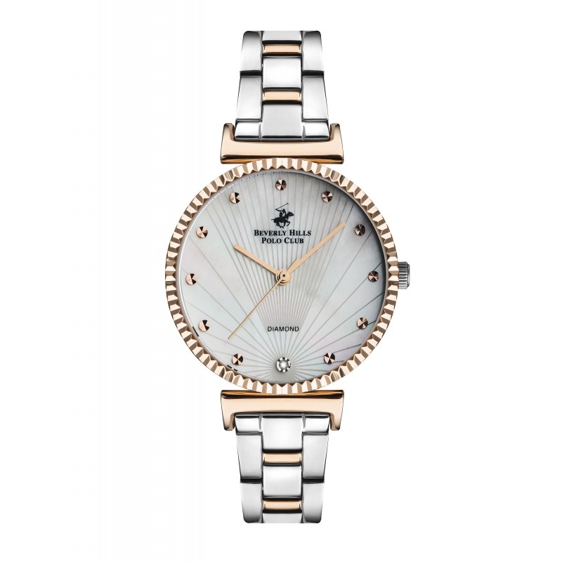 Ατσάλινο γυναικείο ρολόι Beverly Hills Polo Club BP3168X.520