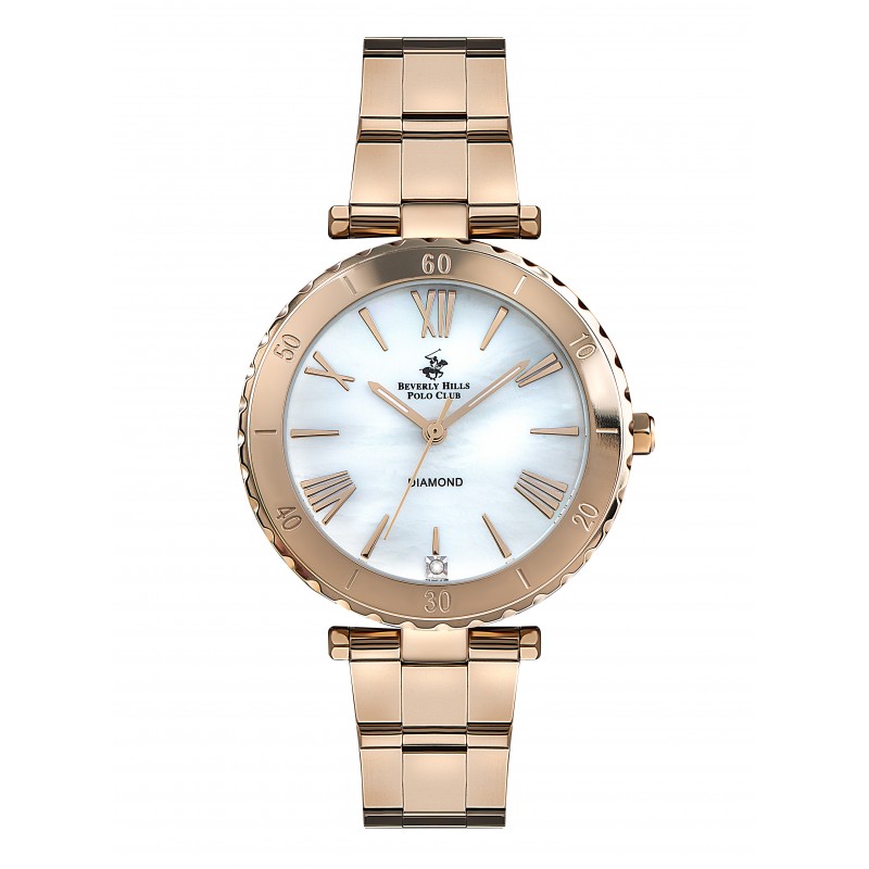 Ατσάλινο γυναικείο ρολόι Beverly Hills Polo Club BP3185X.430