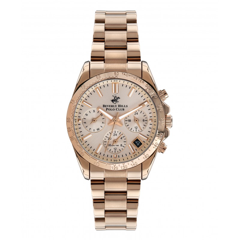 Ατσάλινο γυναικείο ρολόι Beverly Hills Polo Club BP3204C.410