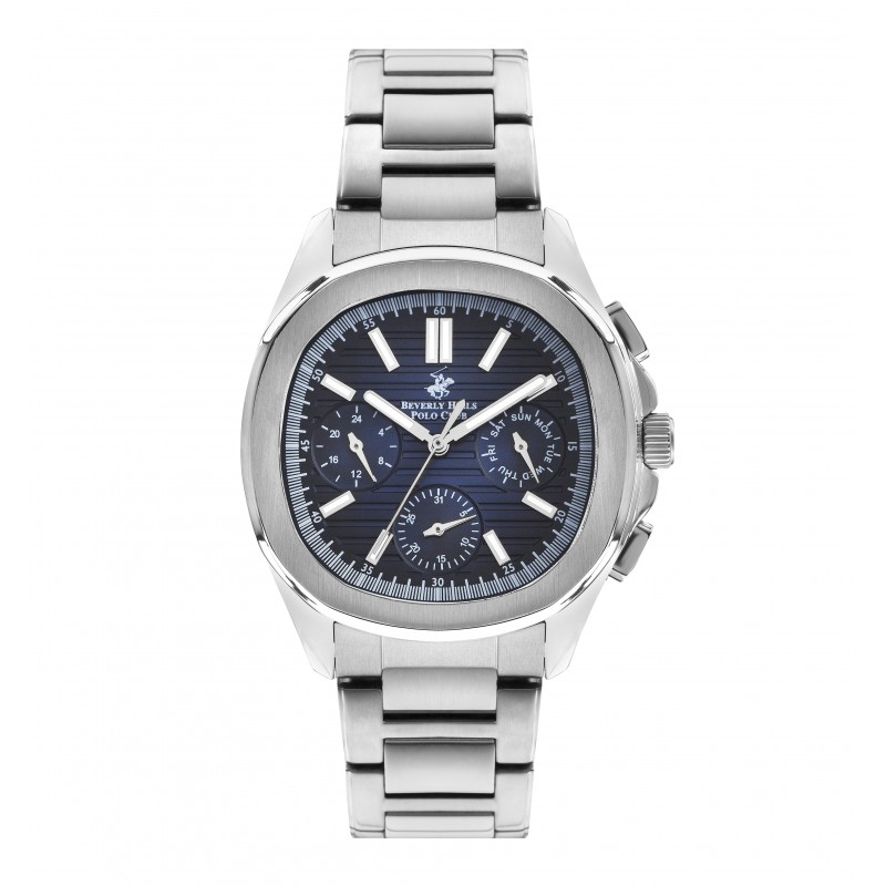 Ατσάλινο ανδρικό ρολόι Beverly Hills Polo Club BP3212X.390