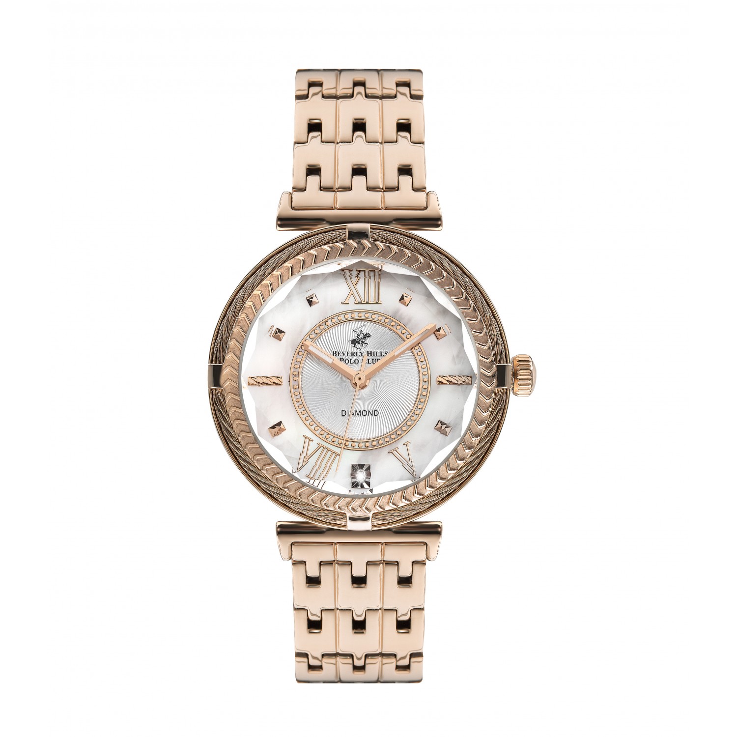 Ατσάλινο γυναικείο ρολόι Beverly Hills Polo Club BP3222X.420