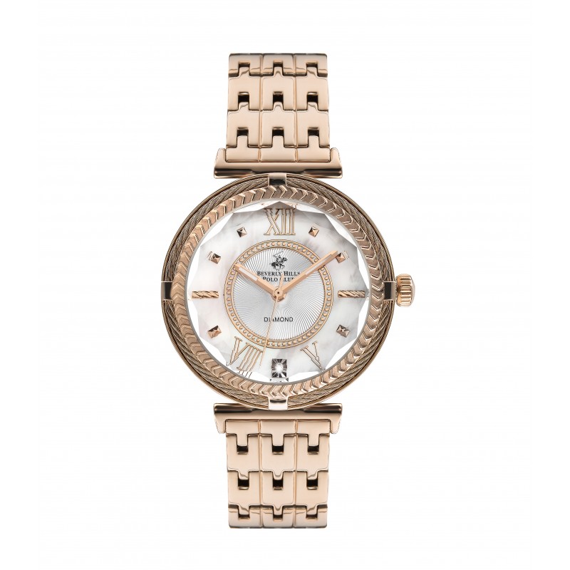 Ατσάλινο γυναικείο ρολόι Beverly Hills Polo Club BP3222X.420