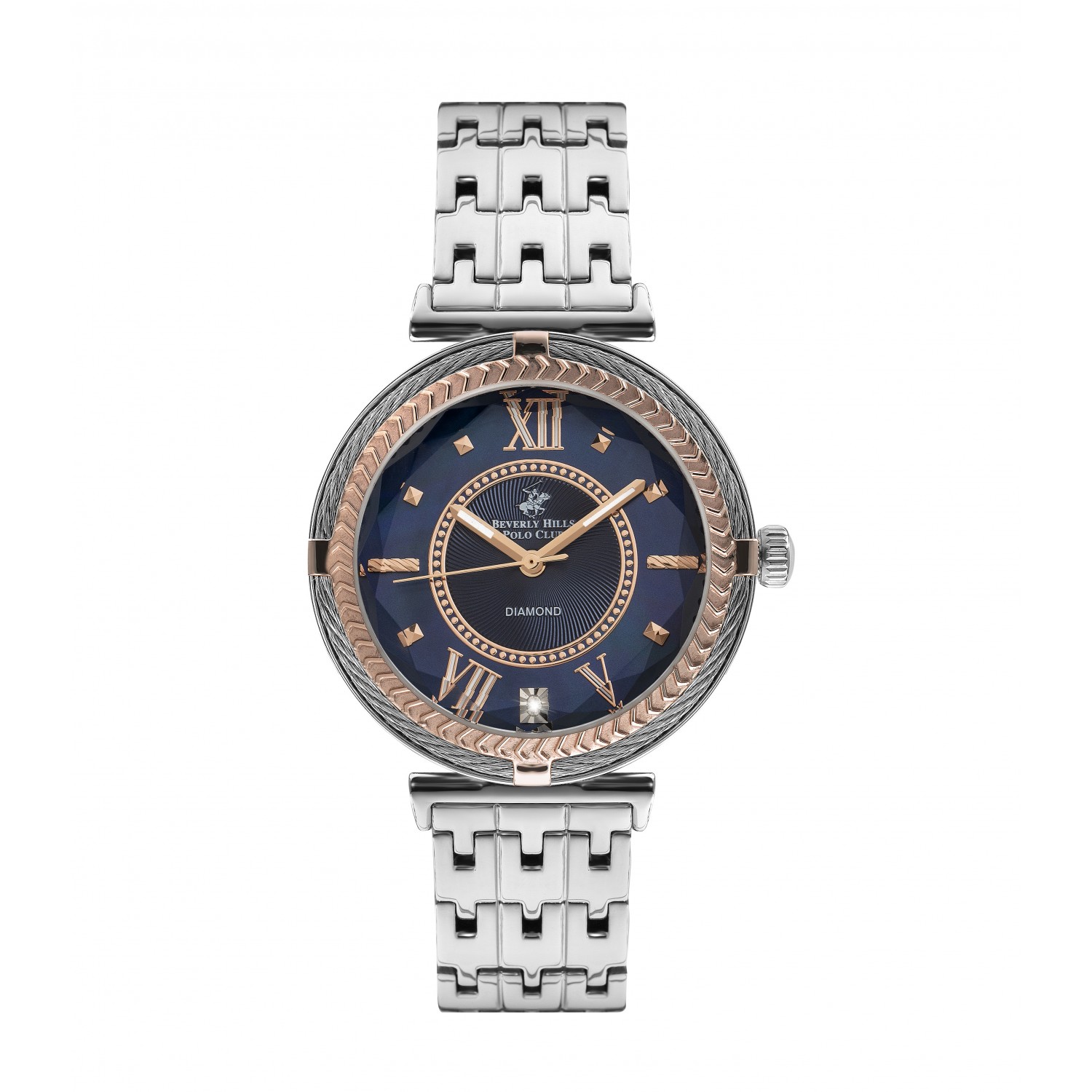 Ατσάλινο γυναικείο ρολόι Beverly Hills Polo Club BP3222X.590