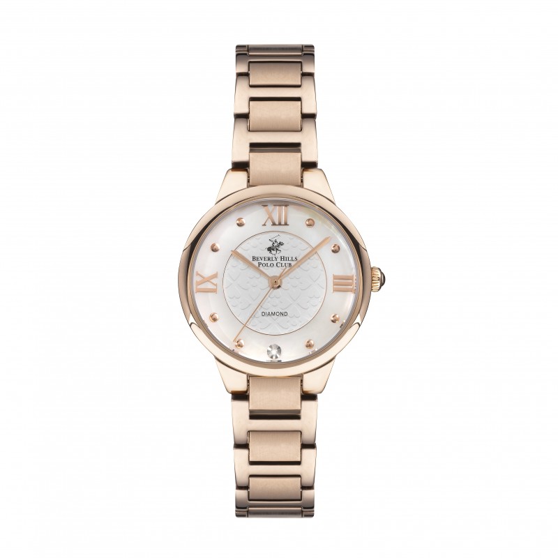 Ατσάλινο γυναικείο ρολόι Beverly Hills Polo Club BP3235X.420