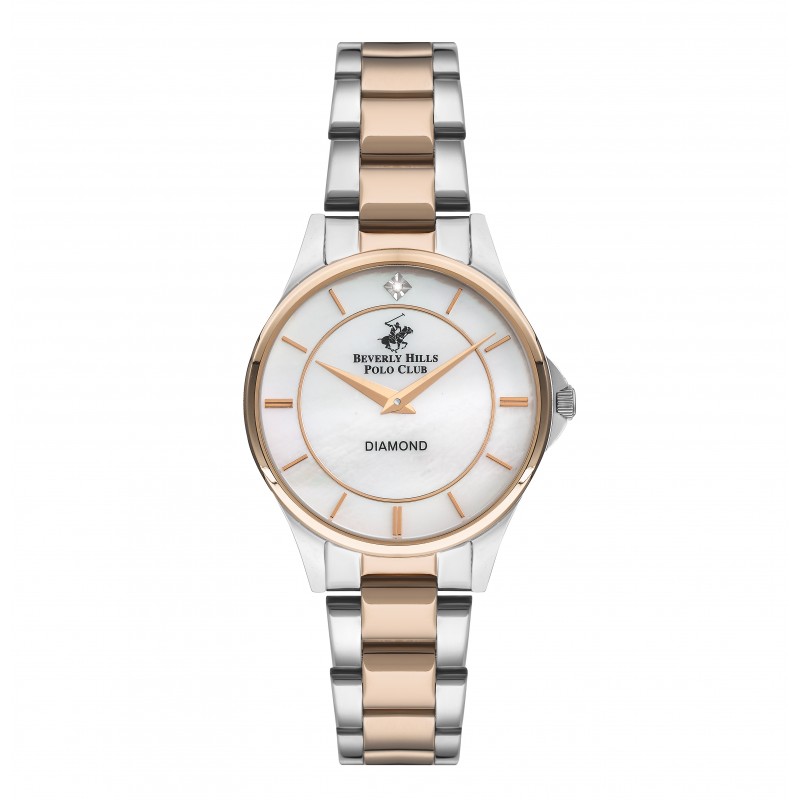 Ατσάλινο γυναικείο ρολόι Beverly Hills Polo Club BP3241X.520