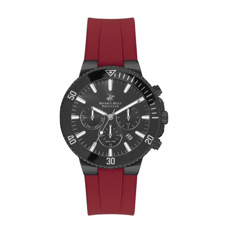 Ατσάλινο ανδρικό ρολόι Beverly Hills Polo Club BP3248X.658