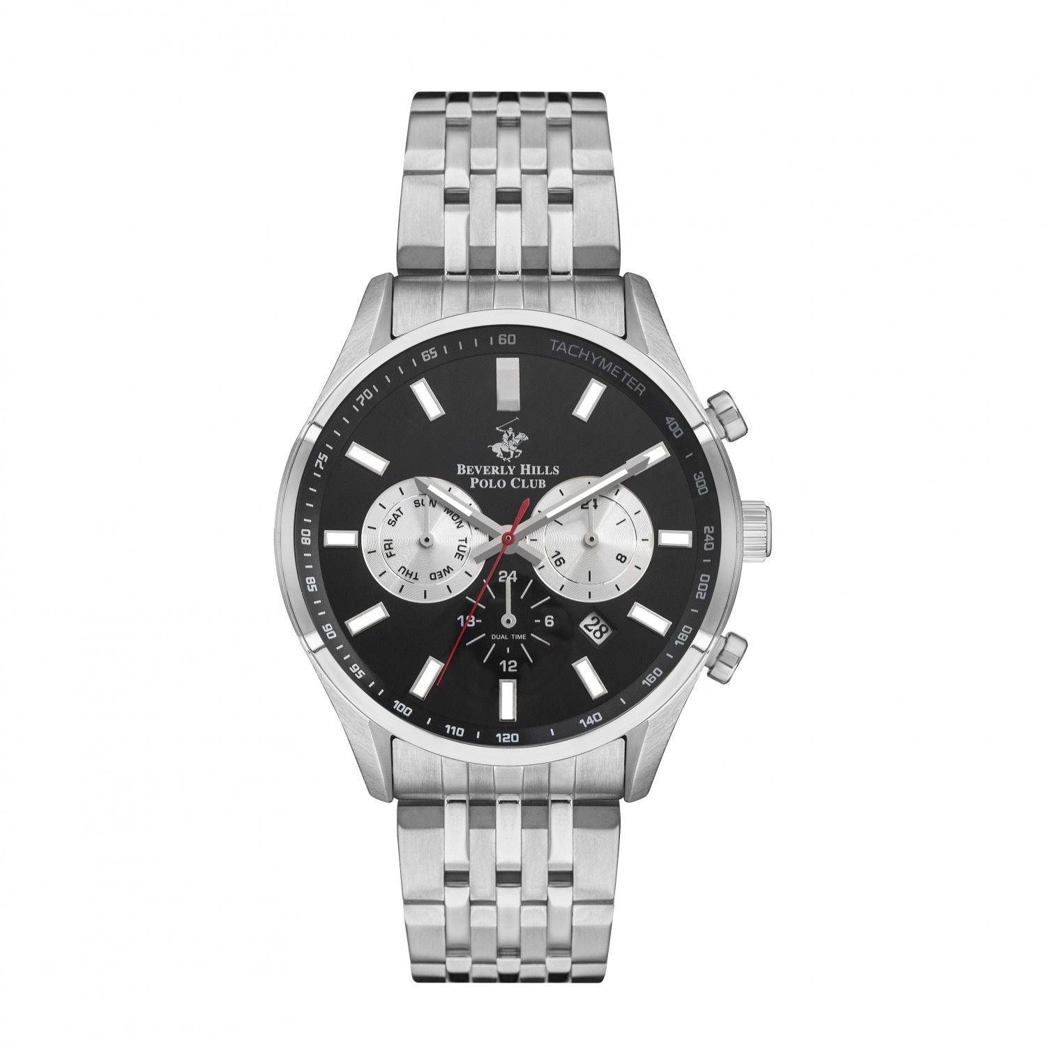 Ατσάλινο ανδρικό ρολόι Beverly Hills Polo Club BP3249X.350
