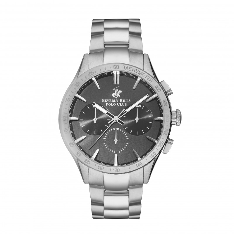 Ατσάλινο ανδρικό ρολόι Beverly Hills Polo Club BP3250X.350