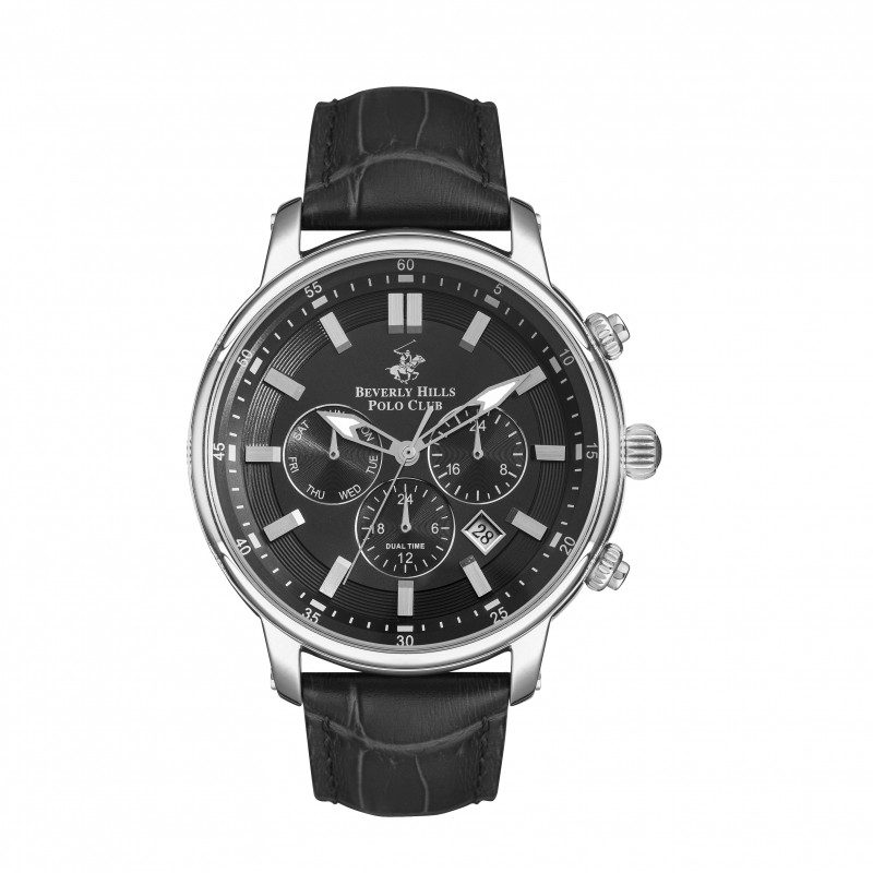 Ατσάλινο ανδρικό ρολόι Beverly Hills Polo Club BP3255X.351