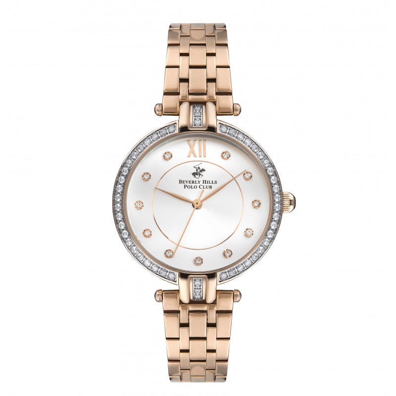 Ατσάλινο γυναικείο ρολόι Beverly Hills Polo Club BP3256X.430