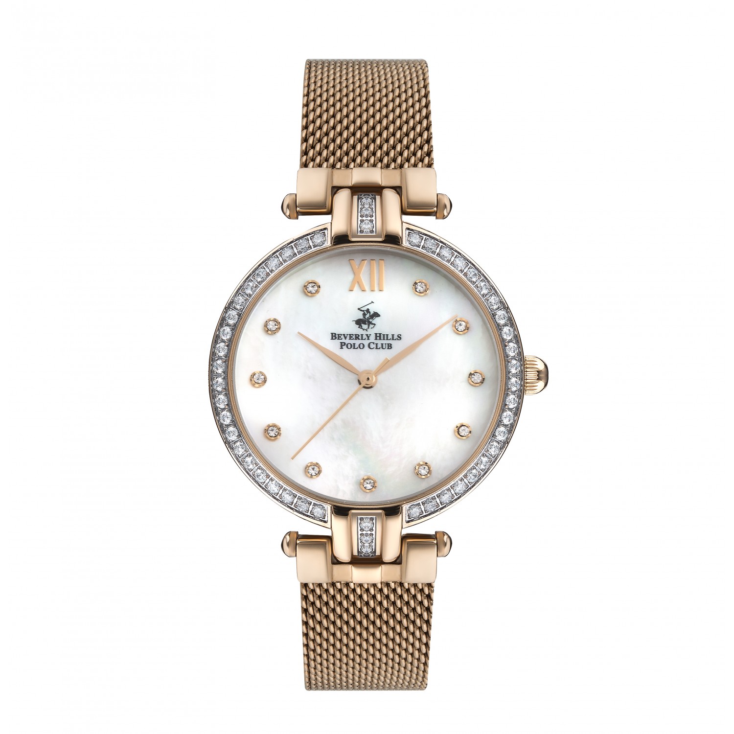 Ατσάλινο γυναικείο ρολόι Beverly Hills Polo Club BP3257X.420