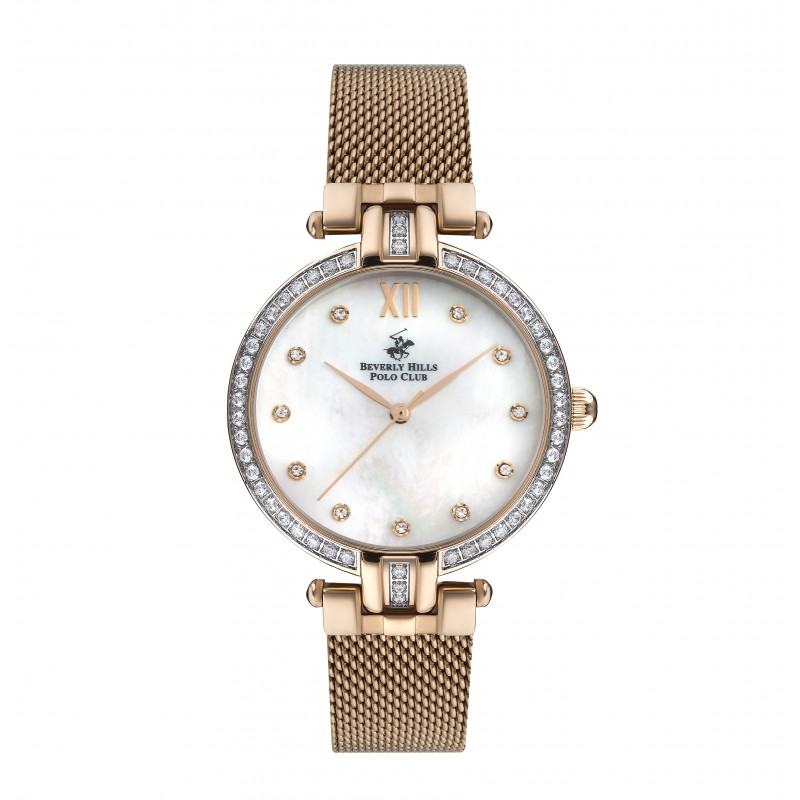 Ατσάλινο γυναικείο ρολόι Beverly Hills Polo Club BP3257X.420