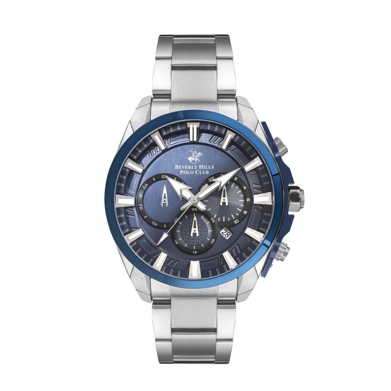 Ατσάλινο ανδρικό ρολόι Beverly Hills Polo Club BP3266X.390